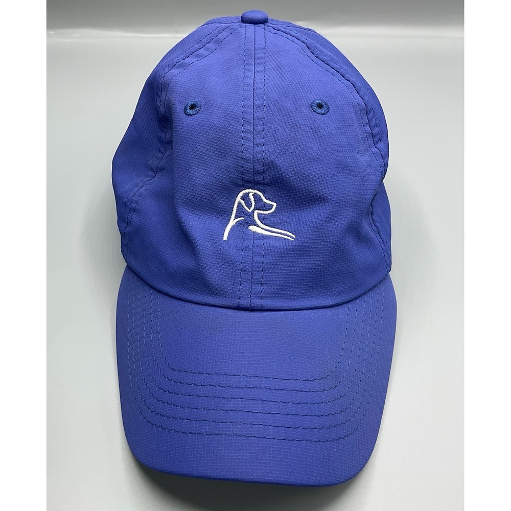 Rhoback Mens Royal Blue Performance Golf Hat Adjustable Dog Logo OSFA EUC